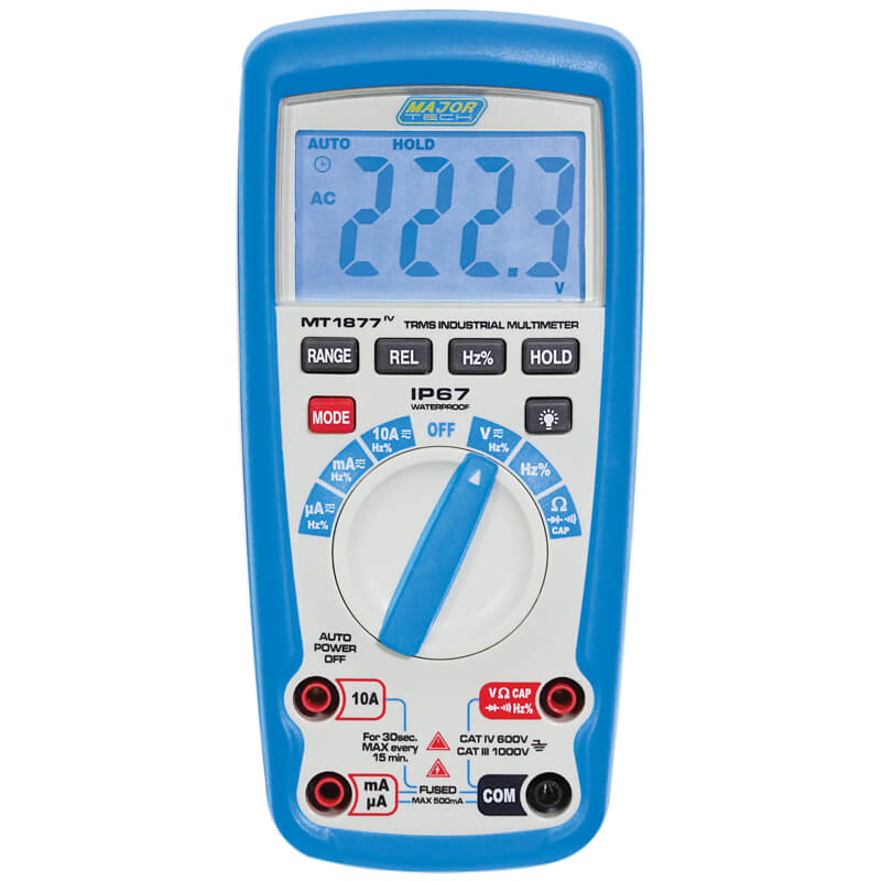 1000V AC/DC IP67 True RMS Multimeter