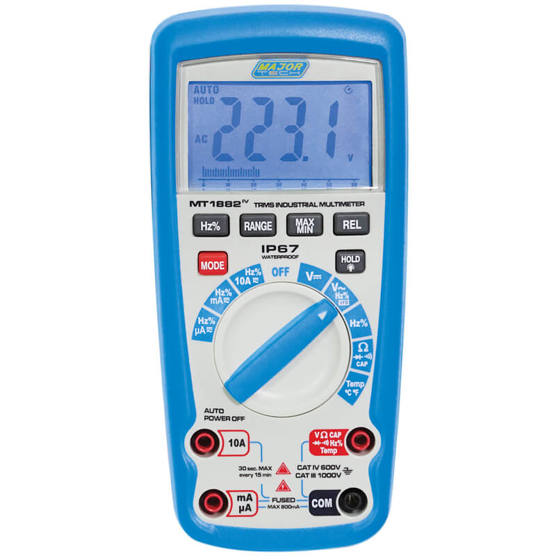 1000V AC/DC IP67 True RMS Multimeter