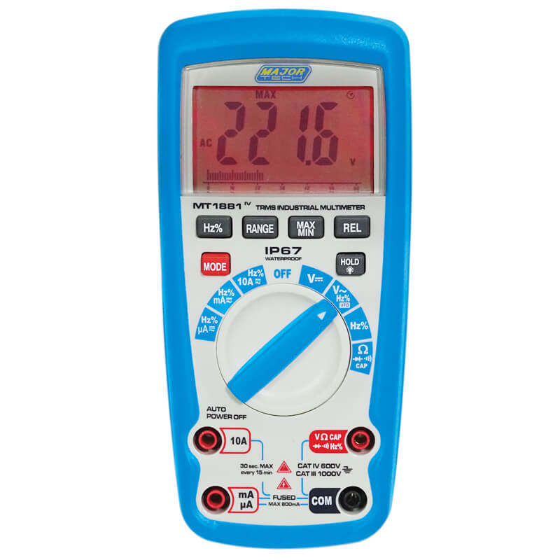 1000V AC/DC IP67 True RMS Multimeter