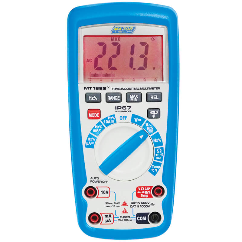 1000V AC/DC IP67 True RMS Multimeter