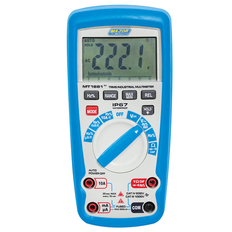 1000V AC/DC IP67 True RMS Multimeter