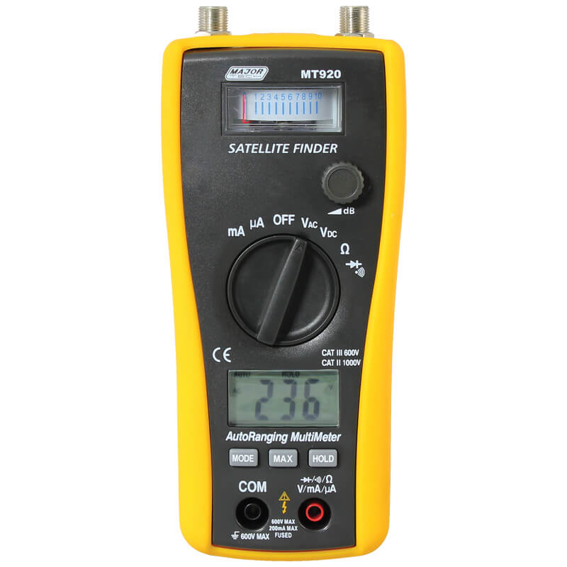 2-in-1 Satellite Finder & Digital Multimeter