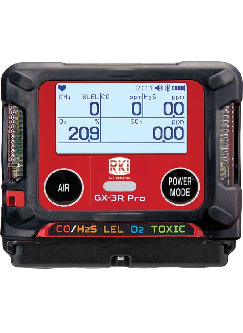 GX-3R Pro 5-gas monitor with Bluetooth wireless communication