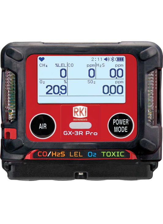 GX-3R Pro 5-gas monitor with Bluetooth wireless communication