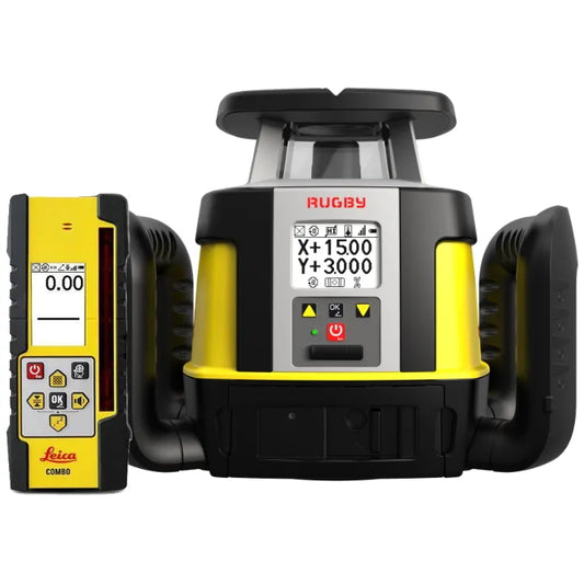 Leica Rugby CLA-ctive CLX700 Dual Grade Laser Level with Combo Receiver - Li-ion