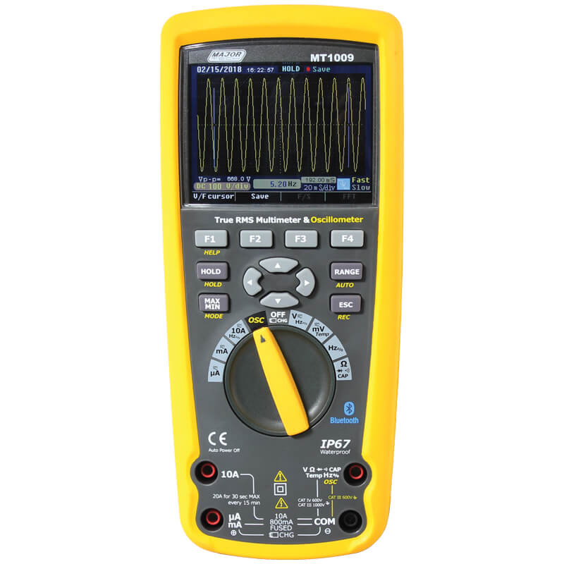 Oscilloscope and True RMS Multimeter