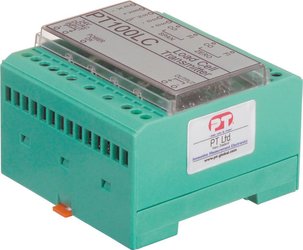 PT100LC basic analogue load cell conditioner, DIN rail mount
